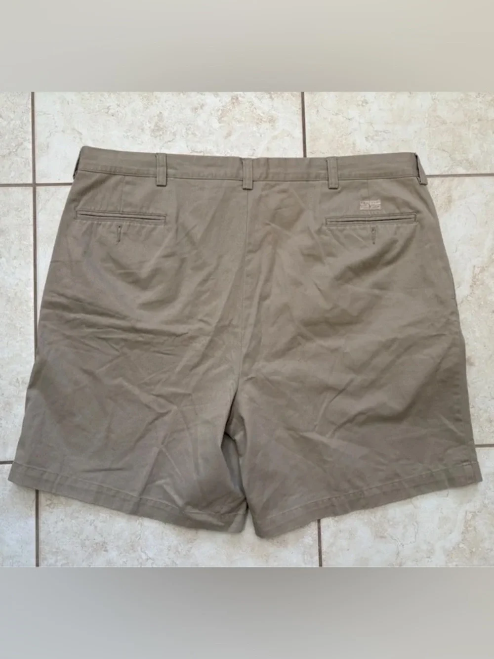 Polo Ralph Lauren Khaki Pleated Chino Shorts Men's Size 44